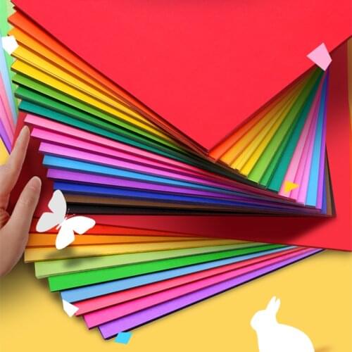 50 Sheets of Color Hard Cardboard A4 Thickened 200g Handmade Materials Art DIY Paper-cut Painting Greeting Card Paper