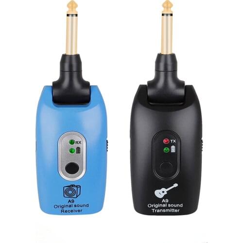 A9 2.4Ghz Guitar Wireless System Bass Rechargeable Radio Electric Guitar Transmitter Receiver System 6.35Mm Plug
