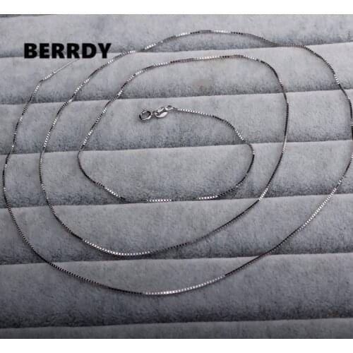 925 Silver Necklace Chain, Necklace Chain Settings Jewelry Parts Fittings Charm Accessories