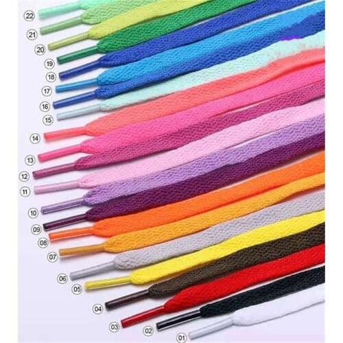 0.8/1/1.2/1.5/1.8M Colored Shoe Laces Sneaker Flat Shoelaces Hiking Boots Shoe Strings Colored Shoe Laces For Sneakers Laces New
