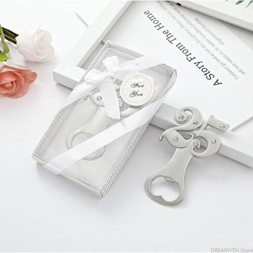 European and American wedding gift creative small gifts company giveaway 25 digital alloy bottle opener with souvenir 20PCS