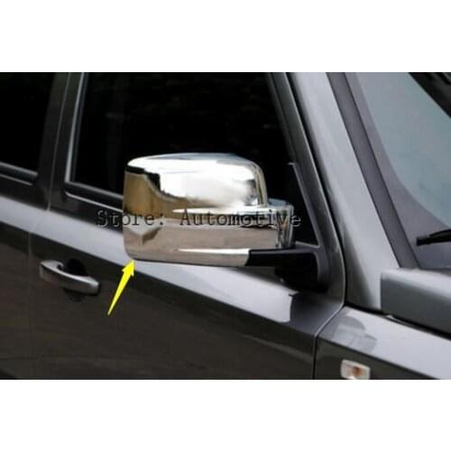 For Jeep Patriot 2011-2014 Chrome Side Door Rearview Mirrors Cover Trim