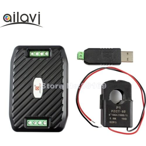 PZEM-016 AC110 220V 100A Power Monitoring Voltage/Current/Active Power Meter With RS485 Interface Communication