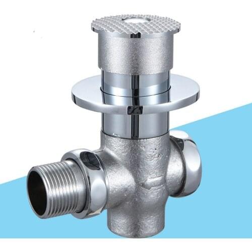 Stool Flushing Valve Toilet Delay Valve All Copper Concealed Pedal Squatting Flushing Valve Bathroom Faucets Garden Faucet