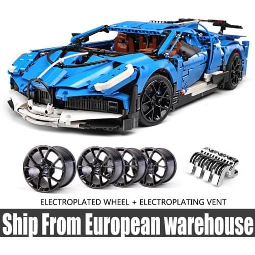 Mould King 13125 Car Supercar Bugattis Model La Voiture Noire Building Blocks Bricks Sets Toys Compatible 42083
