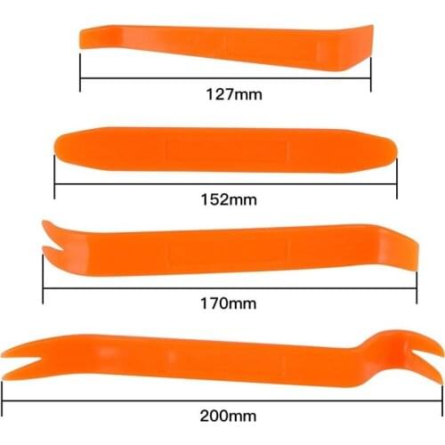4Pcs Portable Auto Car Radio Panel Door Clip Panel Trim Dash Audio Removal Installer Pry Kit Repair Tool Pry Tool Hand Tools