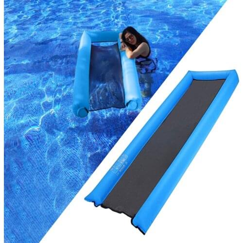 Inflatable Swimming Pool Recliner Floating Water Hammock Lounge Chair Bed Water Saddle Drifting Swimming Sofa Pillow