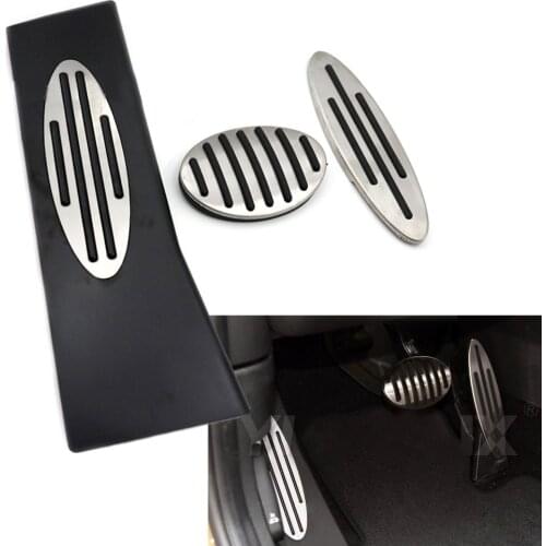 AT LHD Accelerator Gas Brake Foot Rest Pedal Cover No dirll For Mini Cooper AT pedal R53 R56 R55 R57 LHD Car Accessories