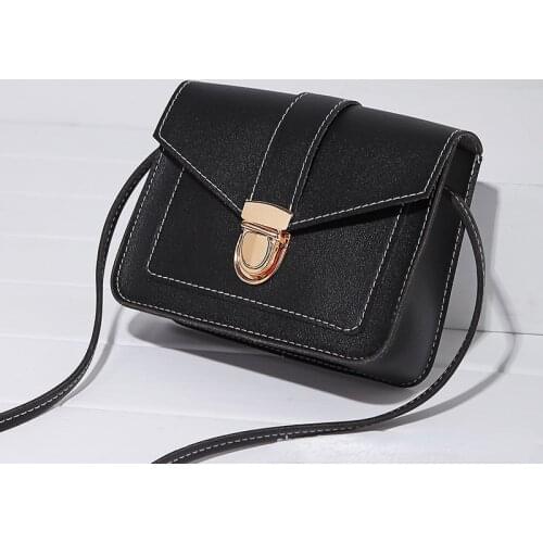 2021 New Korean of The Womens One-shoulder Inclined Shoulder Bag Womens Mobile Phone Bag Hand-stitched Fashionable Purses