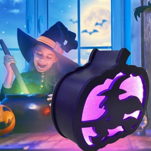 New!2021 Pumpkin Lantern Halloween Ornaments With Lights Halloween Venue Decoration Prop For Kids Gift Party Decoration Supplies