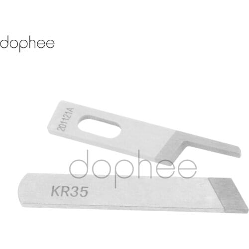 Dophee 2pcs Sewing Machine Knife/Blade KR23/KR35 Tungsten Steel Sewing Machine Spare Parts & Accessories