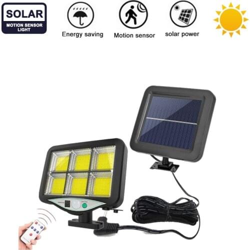 Seperable Solar Lamp Solar Light For Outdoor Garden Wall Yard LED Security Lighting With Adustable Lighting Angle remote indoor