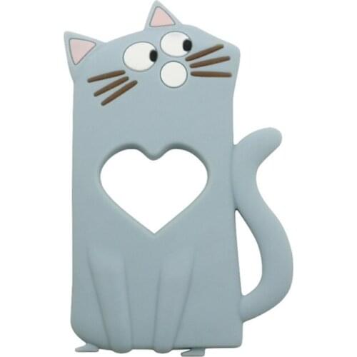 Cartoon Cats Animal Silicone Beads Teether BPA-free Newborn Infant Teething Soother Toddler Baby Chewing Nursing Molar H055