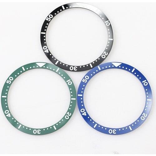 Flat black Ceramic Bezel Insert 38*31.5mm MOD For Seiko brand SKX007 SKX011 Divers SUB Replacement of watch parts ring