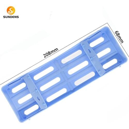 Full Medical Colorful Clinic Sterilization Tray Dental Disinfection Box for Surgical Instrument