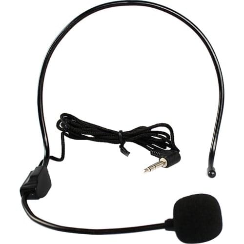 Professional Headworn Wired Hands Free Headset Conference Microphone Mic System 3.5 mm Megaphone For Speaker Teacher Tour Guide