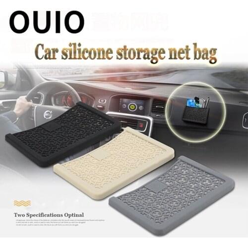 OUIO 1Pcs Silica gel Car Carrying Bag Net For Peugeot 307 206 407 Citroen C4 C5 Honda Civic Accord CRV Lada Vesta Granta Priora