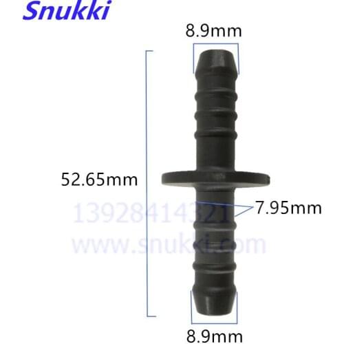 General universal auto Fuel line quick connector black color plastic adapter connector adaptor rubber tube fittings 5pcs a lot