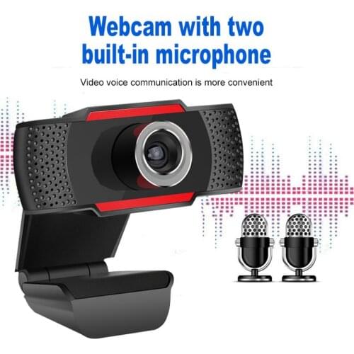 HOT Desktop Web Camera HD Webcam PC 1920x1080P Built-In Noise Reduction Microphone Adjustable Angle USB Camera for Computer