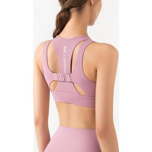 High Strength Sports Bras Women Fitness Yoga Top Shockproof Running Sportswear Wide Shoulder Strap Gym Training Underwear
