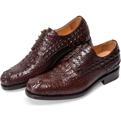 Xiangdongdong crocodile Leather men shoes high-end business Mens shoes Goodyear Mens crocodile Leather men shoes