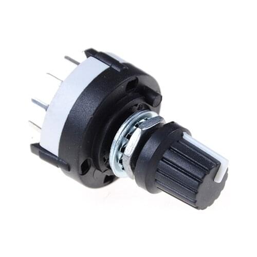 1 Pcs 3P4T 3 Pole 4 Position Single Wafer Band Selector Rotary Switch