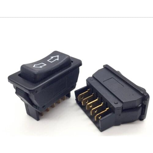 1PCS Black Double arrow self reset Plastic Direct Current 10A/20A 12V/30V DC Auto Car Power Window Switch 5pins