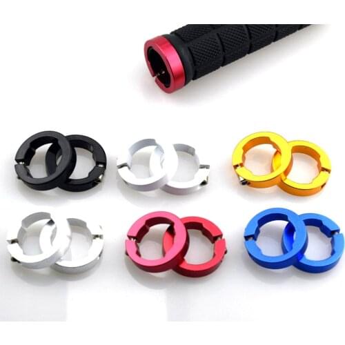 1pc Aluminum Alloy Bicycle Grips Fixing Ring Bike Ends Handlebar Components Handlebar Part End Plug Lock Rings Cycling Accessory
