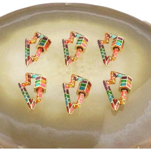 15*27mm 10pcs/lot Hot Sale!!Fashion enamel clasp, lightning shape clasp charm jewelry,diy necklace/earring jewelry accessories