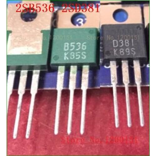 2pcs/lot=A pair 2SB536 2SD381 B536 D381 TO-220
