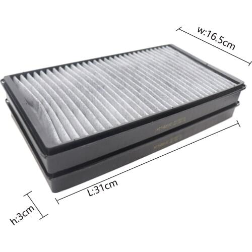 Car Cabin Filter For BMW 730d3.0TDI-diesel/740i 4.0L((E65 2000 2001 2002 2003 2004 2005 2006 2007 2008) 64116921018 C3124/2