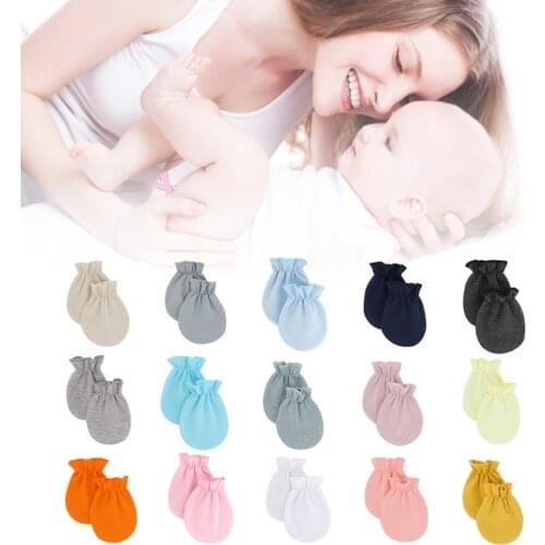 23GD Baby Soft Cotton Gloves Foot Covers Set Anti Scratching Mittens Socks Face Protection Gloves Sox Kit for Newborn Infants