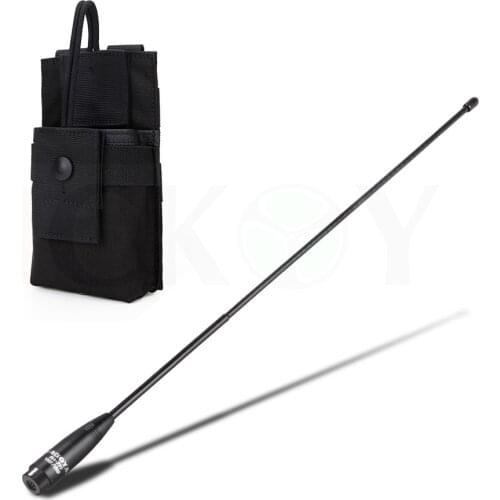 Dual Band SMA-M Male Antenna NA-771 Portable Bag for Yaesu Vertex VX-3R VX-7R ZT-2R PX-2R UV-985 TH-UVF8D TH-UV8000D Baofeng