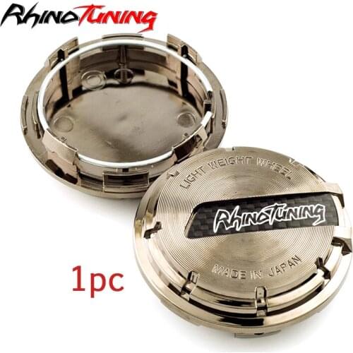 1pcs 65mm Car Wheel Center Hub Caps For 57CR And 57DR Rhinotunin Logo Modification Rim Auto Accessories