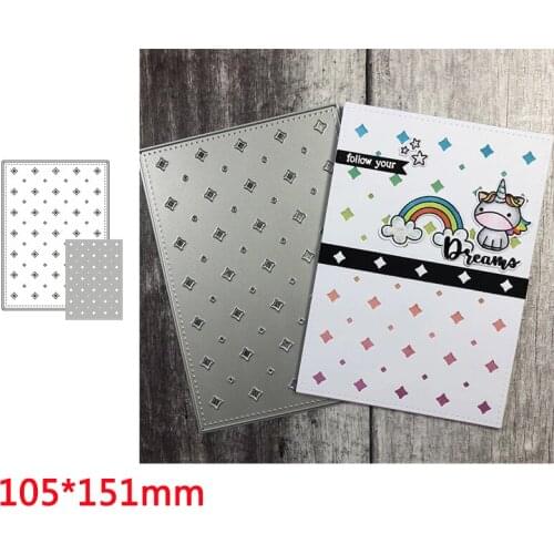 Full Of Little Star Shapes Rectangular Frame Metal Cutting Dies Scrapbooking Album Paper DIY Cards Craft Embossing Dies New 2020