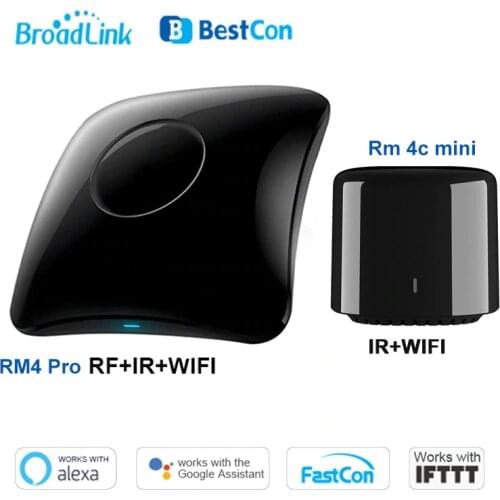 2020 Broadlink RM4 pro/ RM4C Mini Smart Home WiFi IR/RF Remote Controller Automation Modules work with Alexa amazon Google Home
