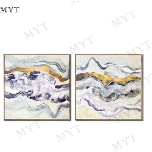 MYT Free Shipping Best Painter Team Hand-painted 2 Pieces As 1 Set High Quality Oil Painting Pictures Handmade Oil Painting