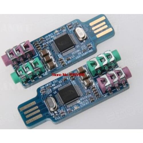 New CM108 USB Drive Free Sound Card Laptop Computer External Sound Card Module