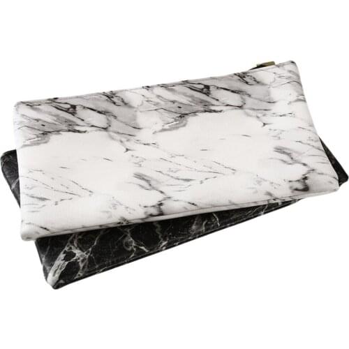 PU Cosmetic Bag Make Up Marble Portable Ladies Travel Case Makeup Brushes Organizer Storage Pouch Toiletry Wash Kit Bags