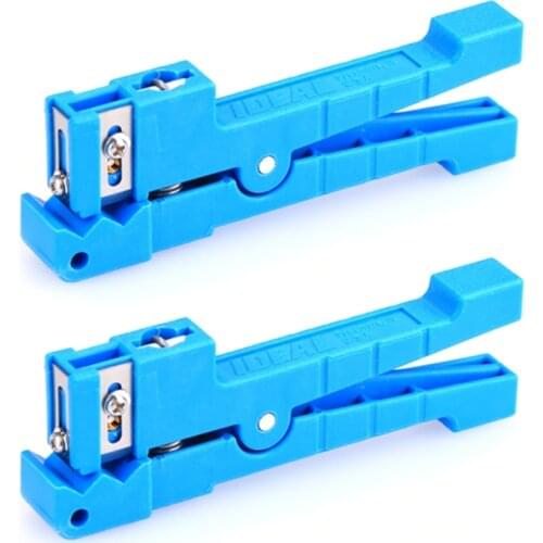 Hot 2Pcs Cable Stripper 45-163 Buffer Tube Stripper FTTH perfect 45-163 Coaxial Cable Sheath Jacket Cutter