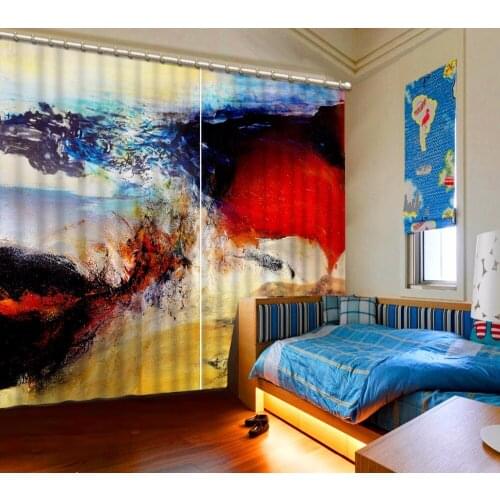 Luxury European Modern auturn curtains modern window