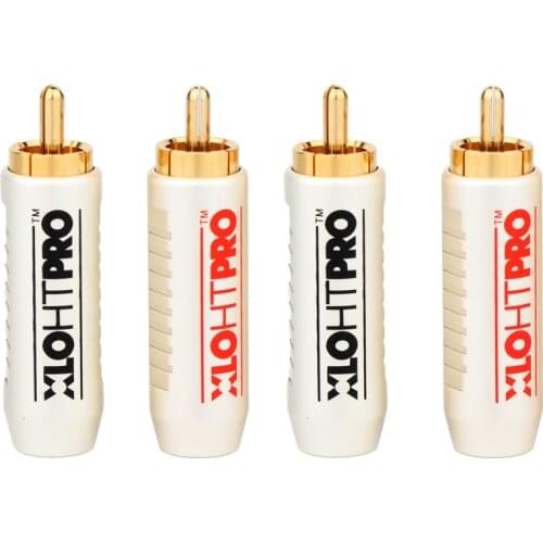 4pcs XLO Connector Audiophile RCA plug new hifi Connector for DIY cable diameter