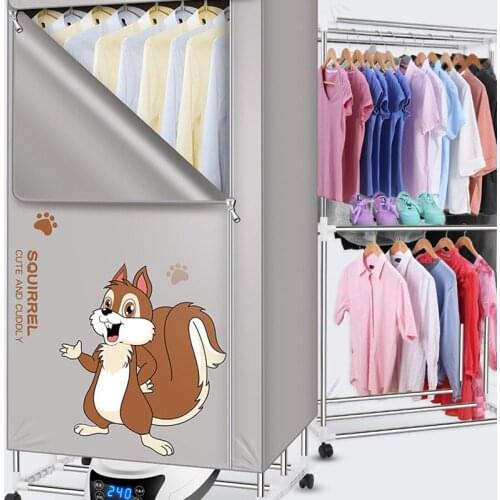 220V Portable Electric Clothes Dryer BG-168 smart foldable clothes dryer small mute household dryer dryer air heater