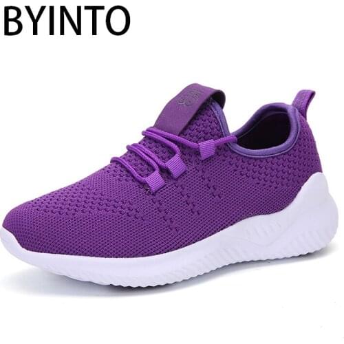 Women Tennis Shoes Fashion 2021 Flats Sports Lace Up Plus Size Breathable Outdoor Walking Round Toe Sock Footwear Tenis Feminino