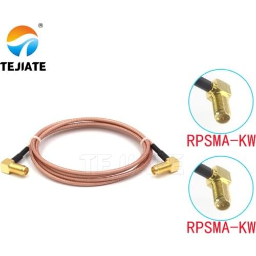 1PCS TEJIATE Adapter Cable RPSMA To RPSMA Type RPSMA-KW Convert RPSMA-KW 8-90CM 1M 1.5M 2M Length Connector RG316 Wire