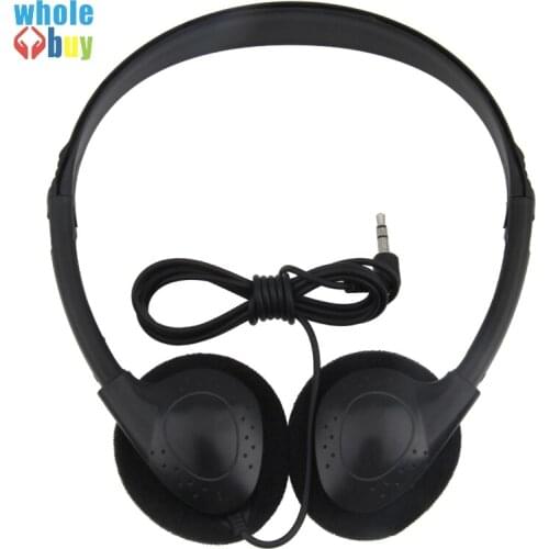 100pcs Cheapest Earphones Stereo Disposable Headset Headband Headphone USB 3.5mm for Tablet MP4 for Plant Tours Museums Schools