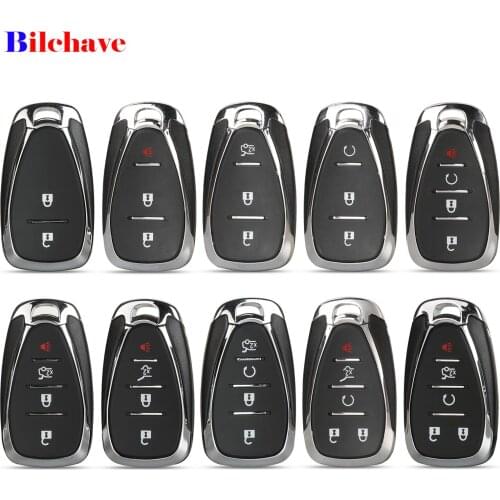 Bilchave 2/4/5 Buttons Intelligent Remote Control Car Key Upgrade Shell Fob For Chevrolet Cruze Malibu Camaro 2016-2018