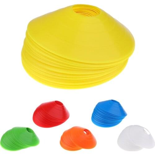 25Pcs/Pack Sport Soccer Mini Disc Cones Boundary Marker Agility Training Aid