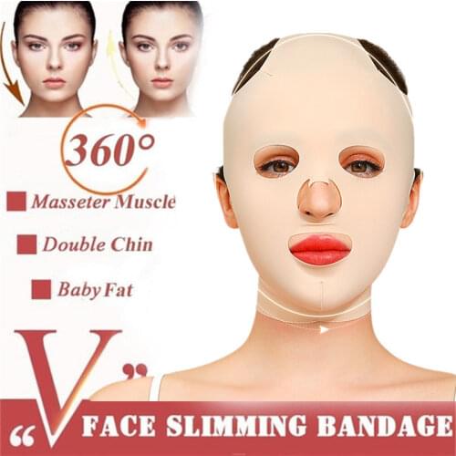 3D Breathable Reusable Beauty Girls Women V Shaper Anti Wrinkle Slimming Bandage Full Face Lift Sleeping Mask