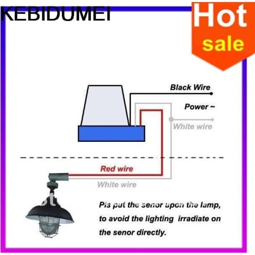 Hot saleAutomatic Auto On Off Photocell street Light Switch DC AC 220V 50-60Hz 10A Photo Control Photoswitch Sensor Switch